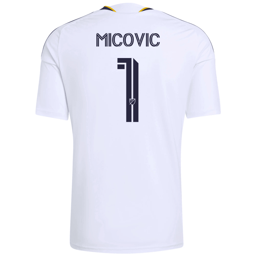 adidas Men's Micovic LA Galaxy Home Stadium Jersey 26/27 (White) | SoccerWearhouse