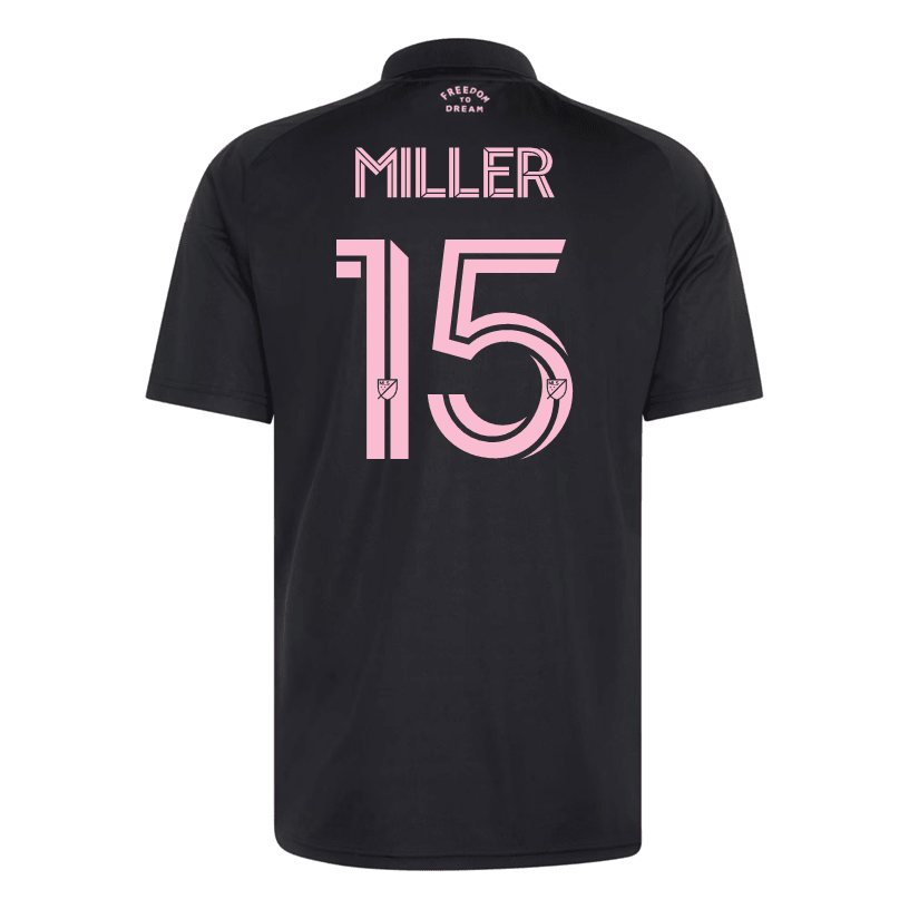 adidas Men's Miller Inter Miami CF 26/27 Away Jersey (Black/Pink) | SoccerWearhouse