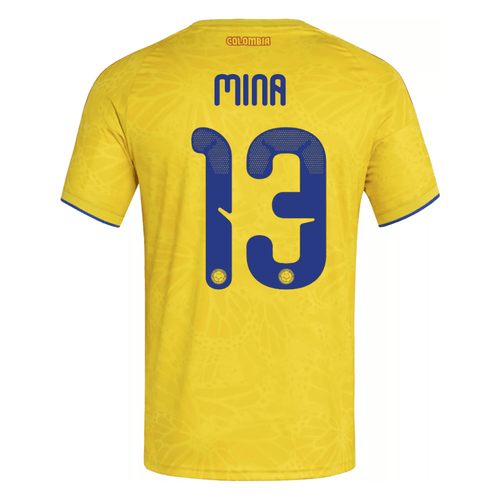 adidas Men's Mina Colombia 2026 Authentic Home Jersey (Impact Yellow) - S