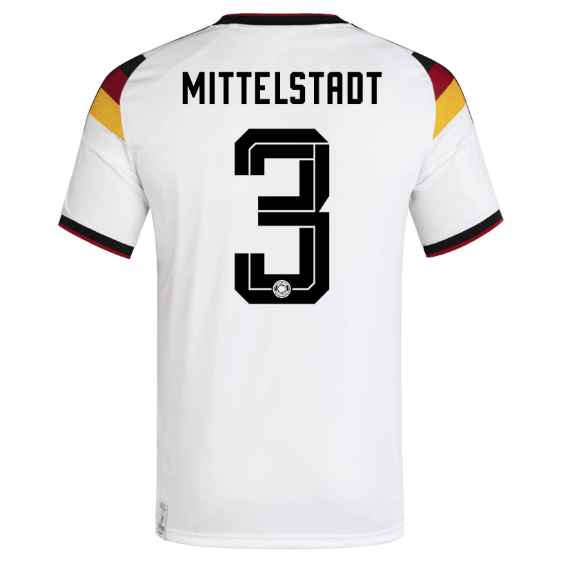adidas Men's Mittelstadt Germany Home World Cup Jersey 2026 (White/Black) | SoccerWearhouse
