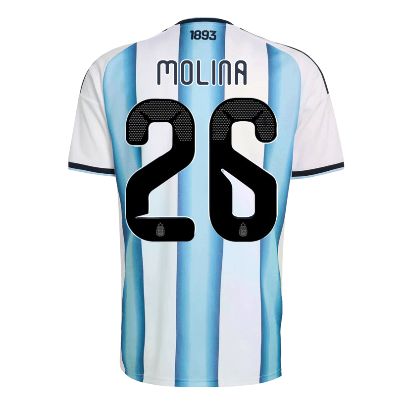 adidas Men's Molina Argentina 2026 Home World Cup Jersey (White/Icey Light Blue) | SoccerWearhouse