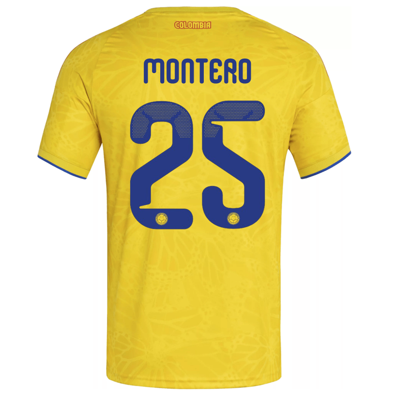 adidas Men's Montero Colombia 2026 Home Jersey (Impact Yellow) | SoccerWearhouse