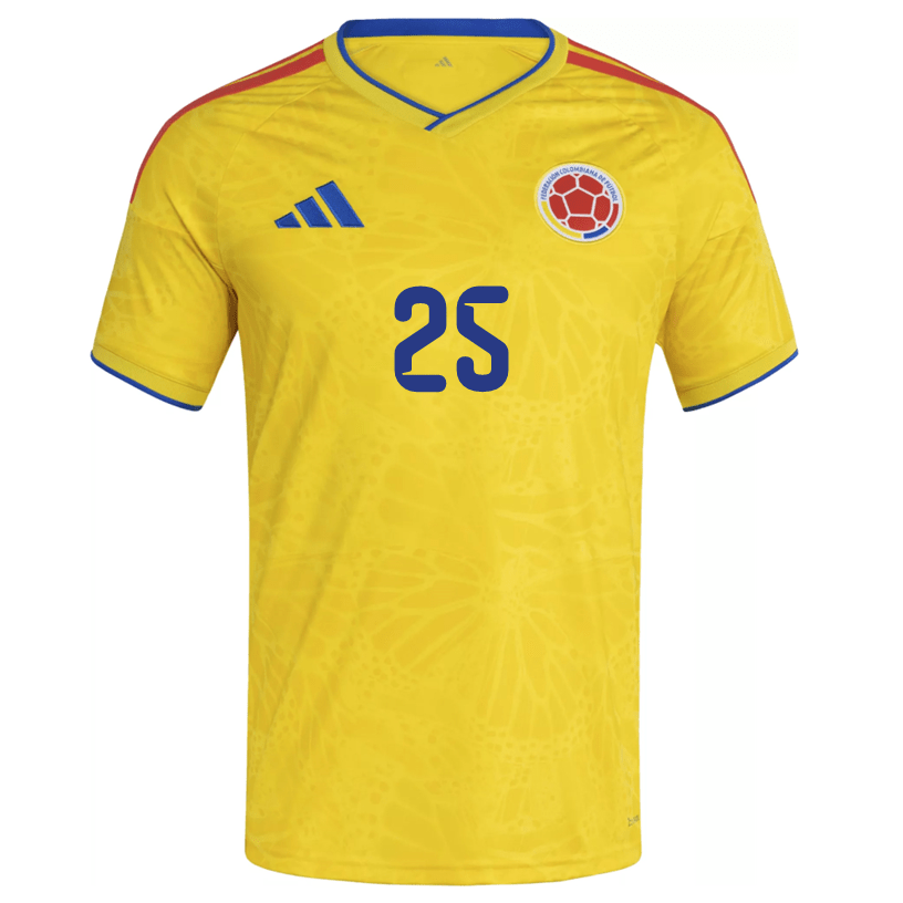 ユニフォームエクスペリメント　レインボージルコニア　ゴールド藤原ヒロシ adidas Men's Montero Colombia 2026 Home Jersey (Impact Yellow)