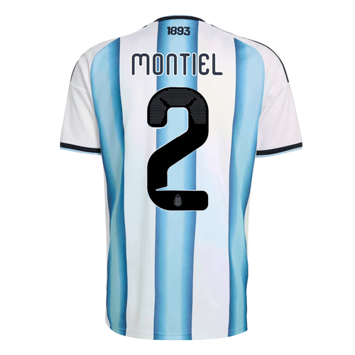 adidas Men's Montiel Argentina 2026 Home World Cup Jersey (White/Icey Light Blue) - M