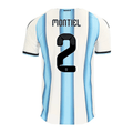 adidas Men's Montiel Argentina Match Authentic Player 2026 Home Jersey (White/Icy Blue)