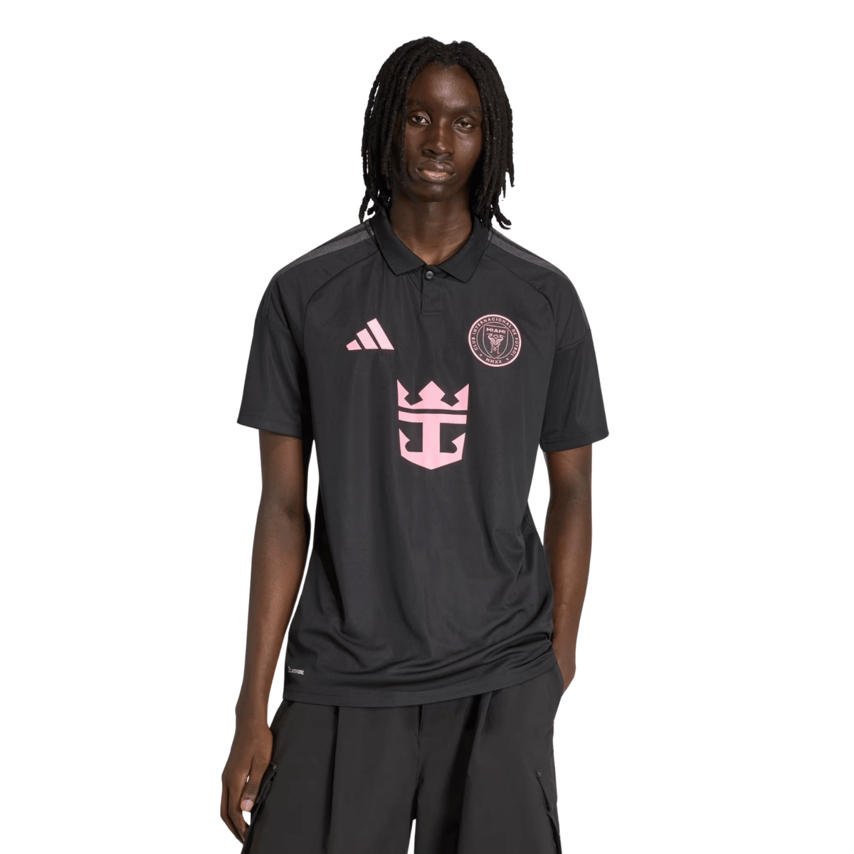 adidas Men's Morales Inter Miami CF 26/27 Away Jersey (Black/Pink) | SoccerWearhouse