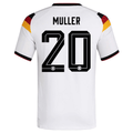 adidas Men's Muller Germany Authentic Home World Cup Jersey 2026 (White/Black)