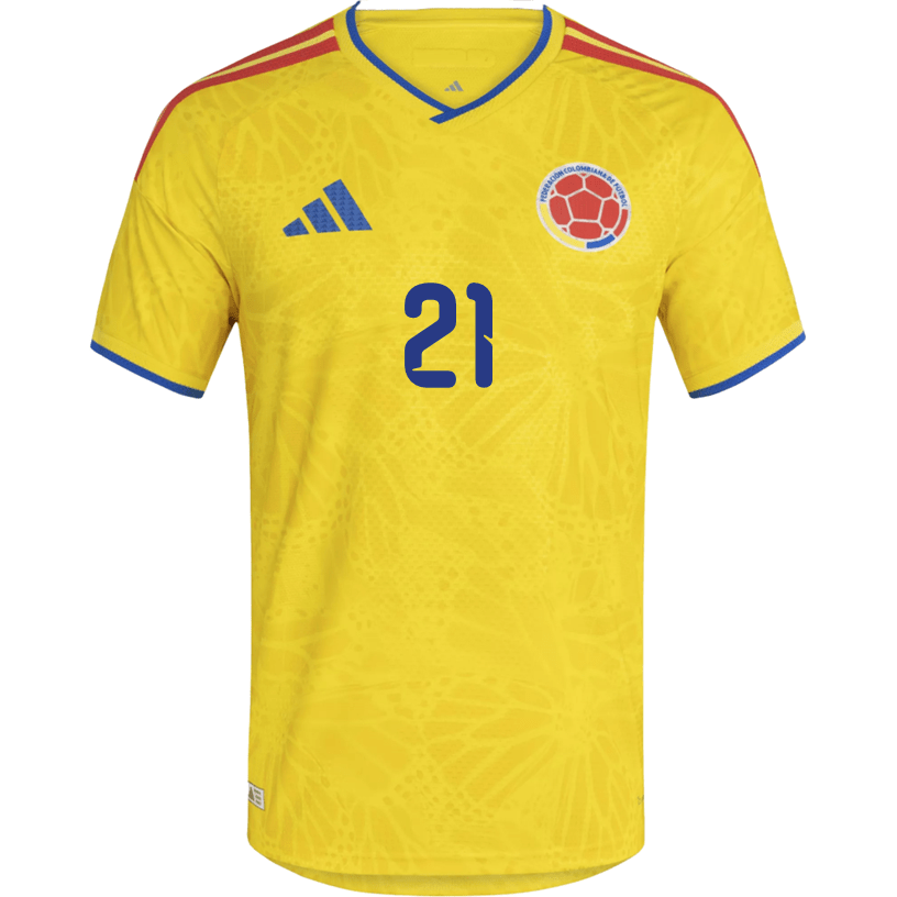adidas Men's Munoz Colombia 2026 Authentic Home Jersey (Impact Yellow) | SoccerWearhouse
