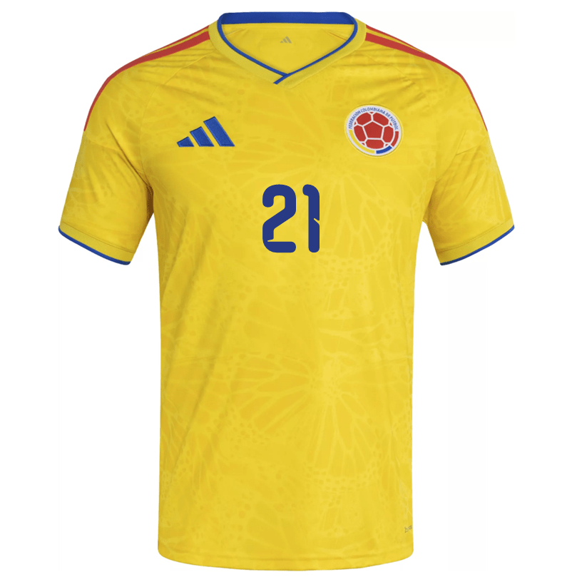 adidas Men's Munoz Colombia 2026 Home Jersey (Impact Yellow)