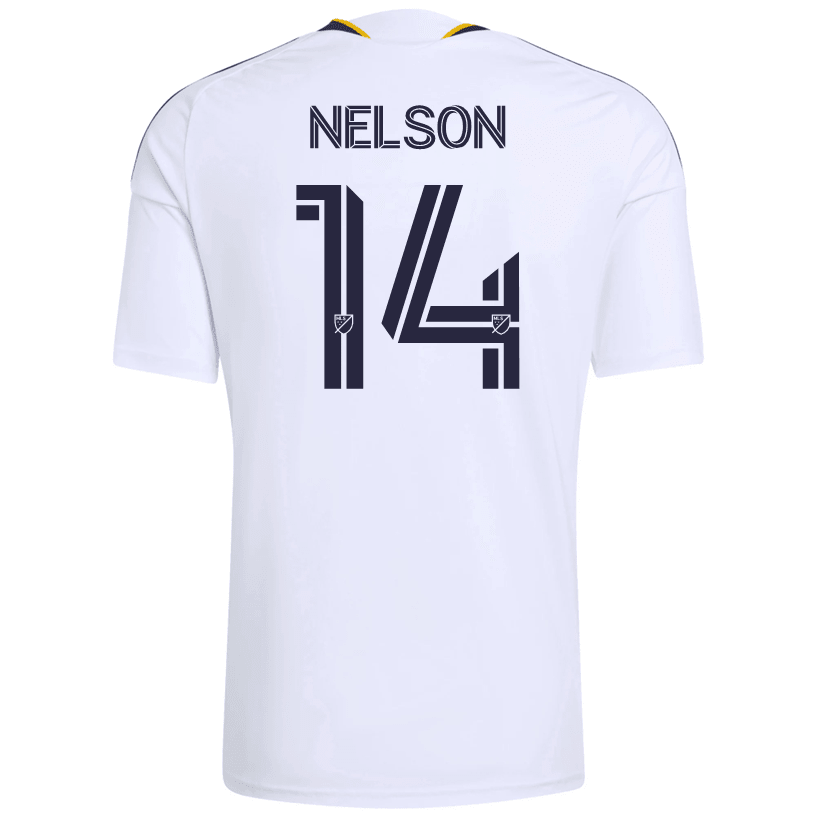 adidas Men's Nelson LA Galaxy Home Stadium Jersey 26/27 (White) | SoccerWearhouse