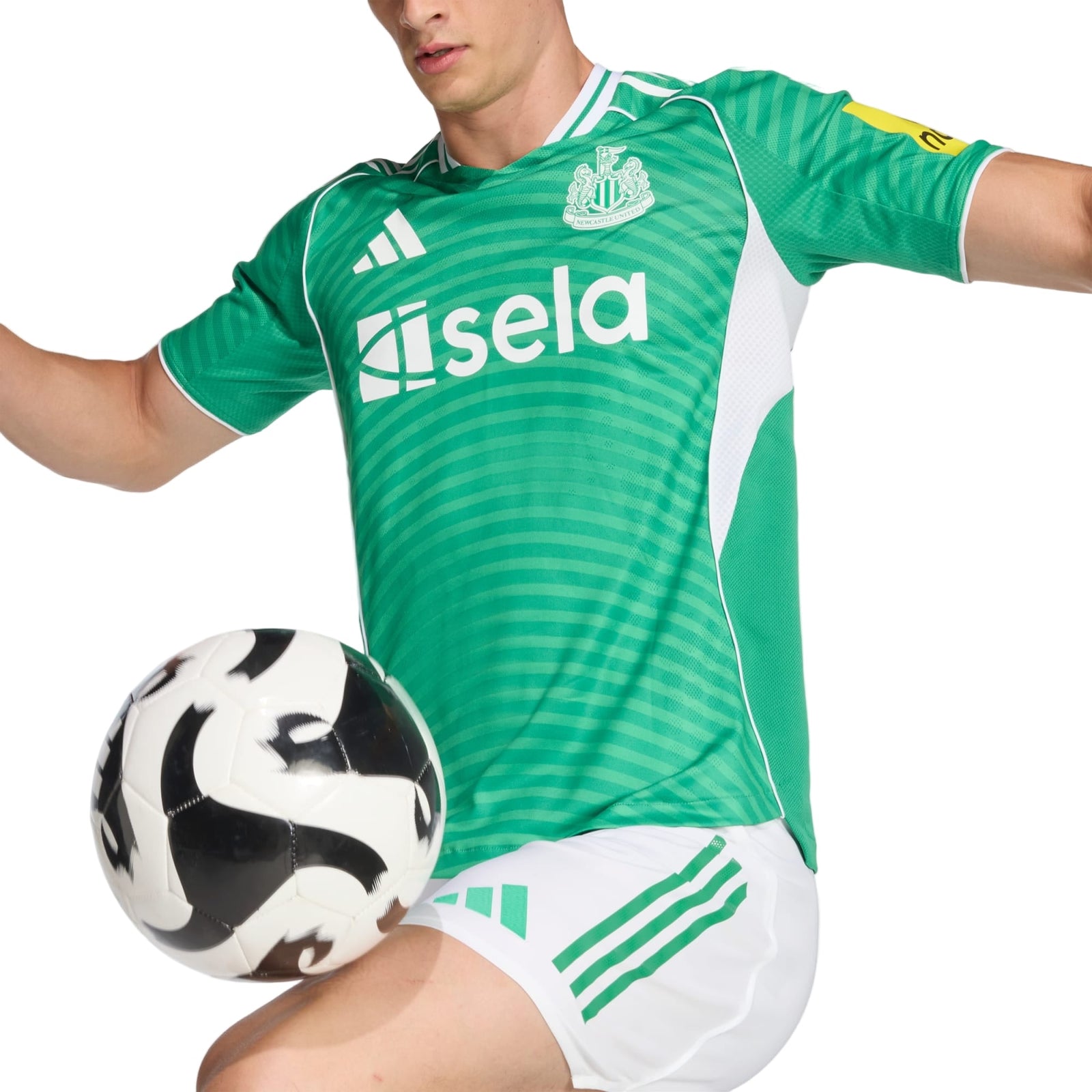 adidas Men's Newcastle United 25/26 Authentic Away Jersey (Green/White) | SoccerWearhouse