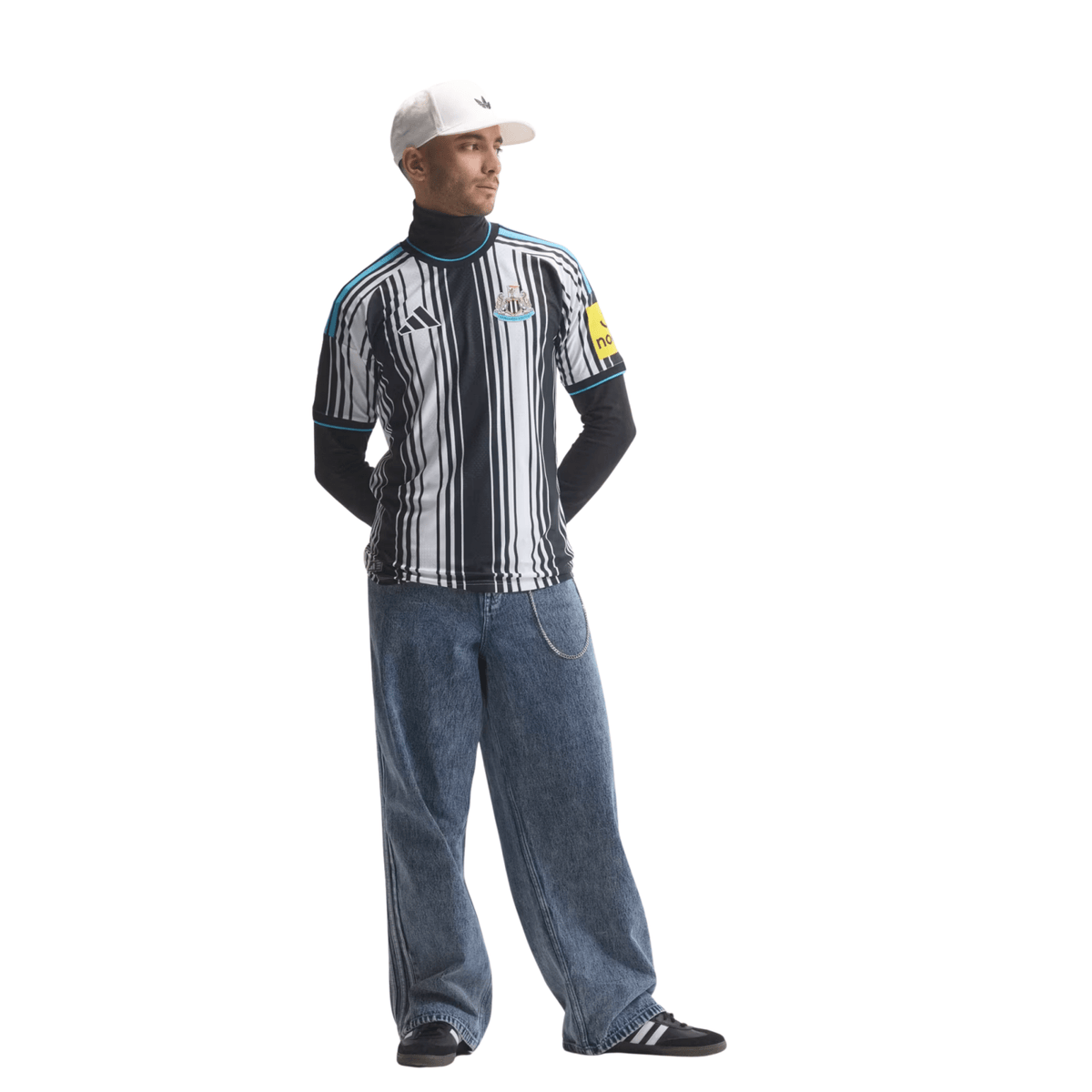 adidas Mens Newcastle United Authentic Home Jersey 26/27 (White/Black) | SoccerWearhouse