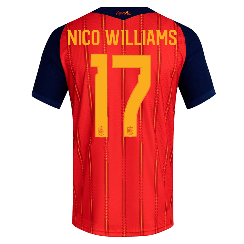 adidas Men's Nico Williams Spain Authentic World Cup Home Jersey 2026 (Vivid Red) | SoccerWearhouse