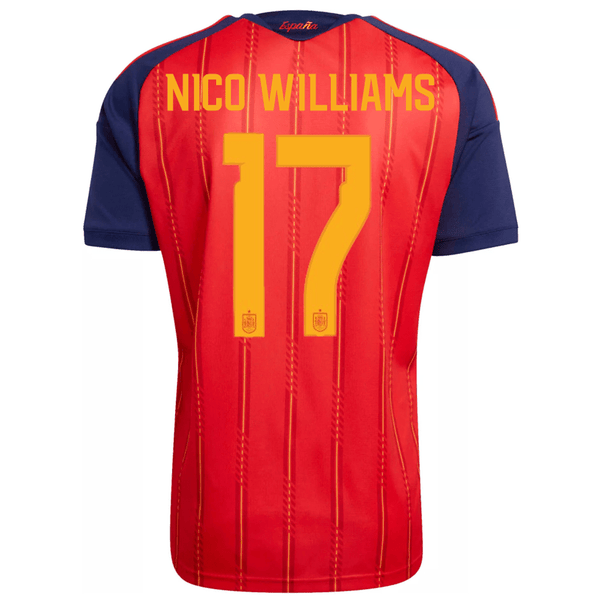 adidas Men's Nico Williams Spain World Cup Home Jersey 2026 (Vivid Red