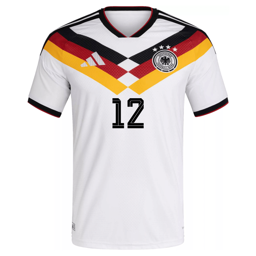 adidas Men's Nubel Germany Authentic Home World Cup Jersey 2026 (White/Black) | SoccerWearhouse