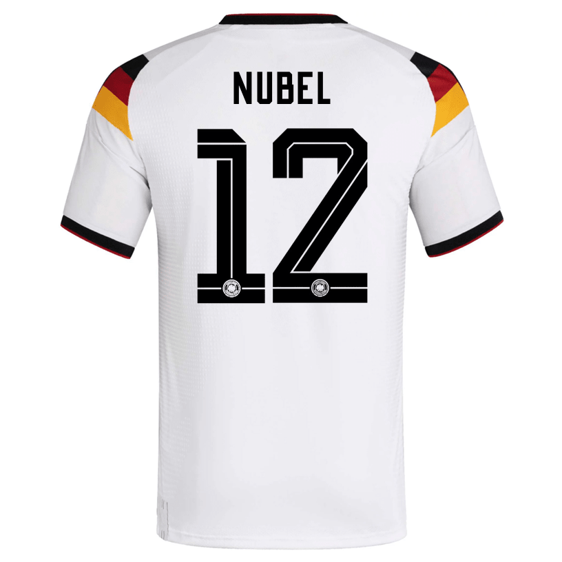 adidas Men's Nubel Germany Authentic Home World Cup Jersey 2026 (White/Black) | SoccerWearhouse