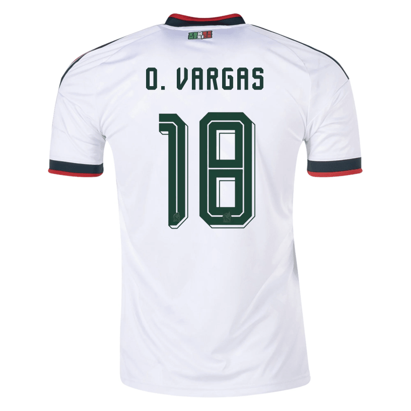 adidas Men's O. Bargas Mexico 2026 Away Stadium Jersey (White) | SoccerWearhouse