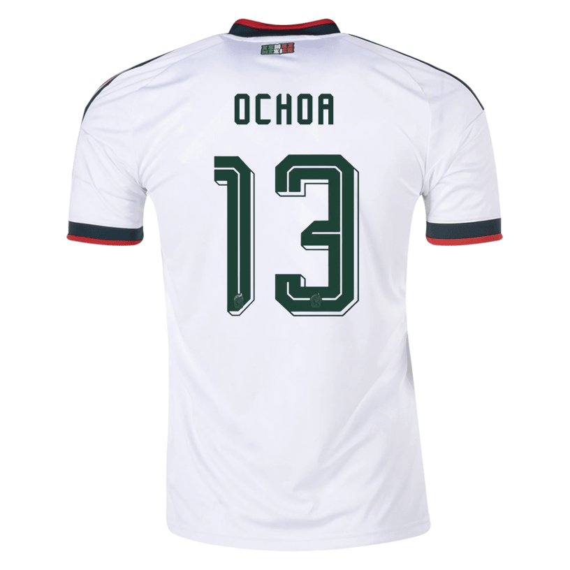 adidas Men's Ochoa Mexico 2026 Away Stadium Jersey (White) | SoccerWearhouse