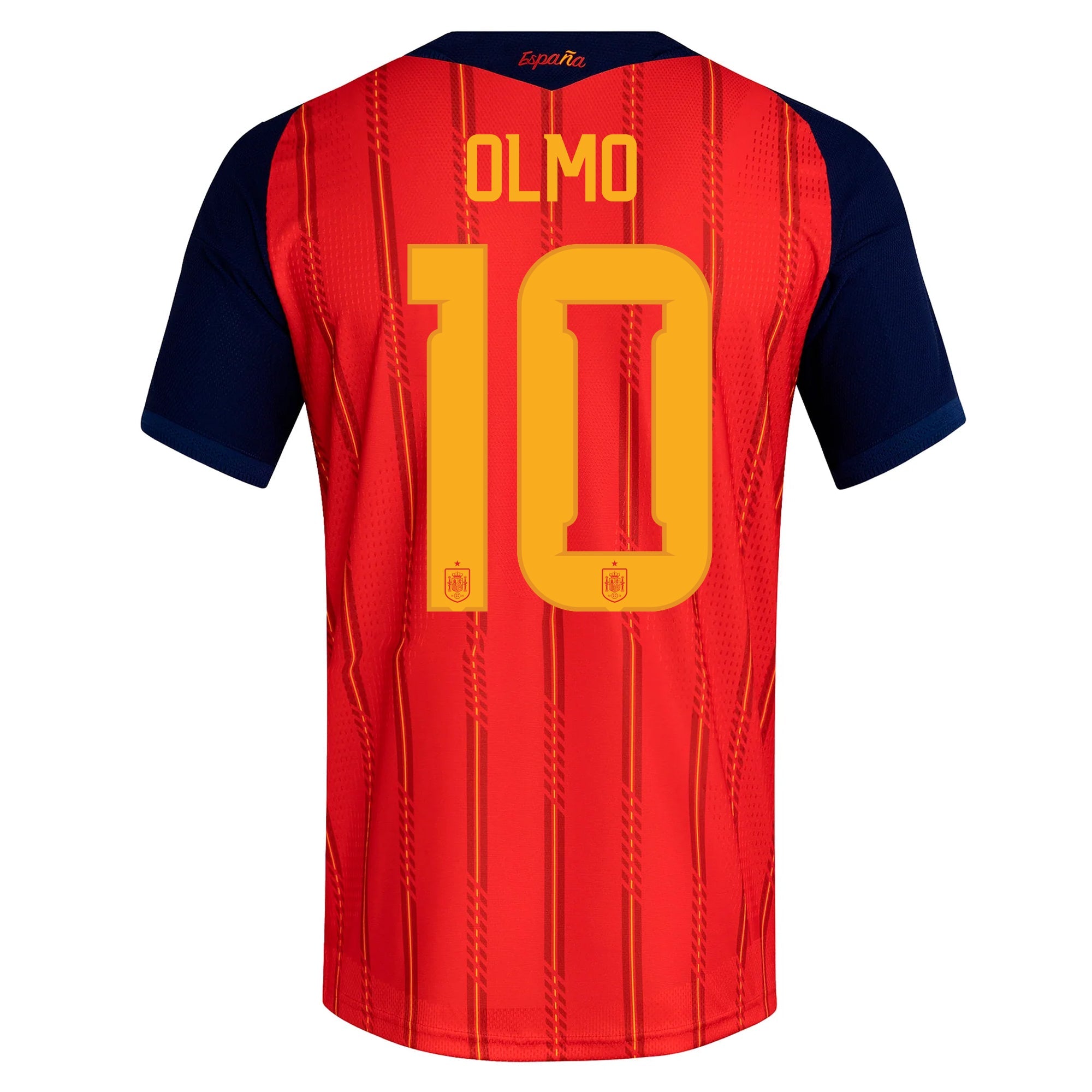 adidas Men's Olmo Spain Authentic World Cup Home Jersey 2026 (Vivid Re