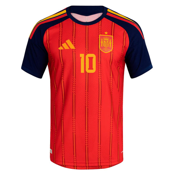 adidas Men's Olmo Spain Authentic World Cup Home Jersey 2026 (Vivid Re