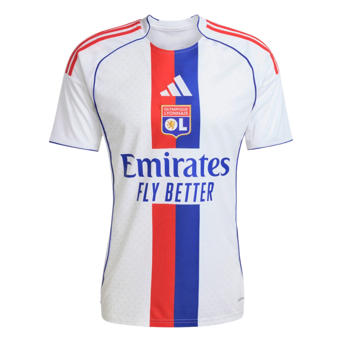 adidas Men's Olympique Lyonnais Home Jersey 25/26 (White) | SoccerWearhouse
