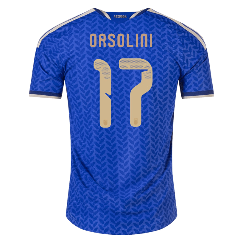 adidas Men's Orsolini Italy 2026 Authentic Home Jersey (Bold Blue) | SoccerWearhouse