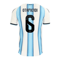 adidas Men's Otamendi Argentina Match Authentic Player 2026 Home Jersey w/ FIFA World Cup 26™ Patch (White/Icy Blue)