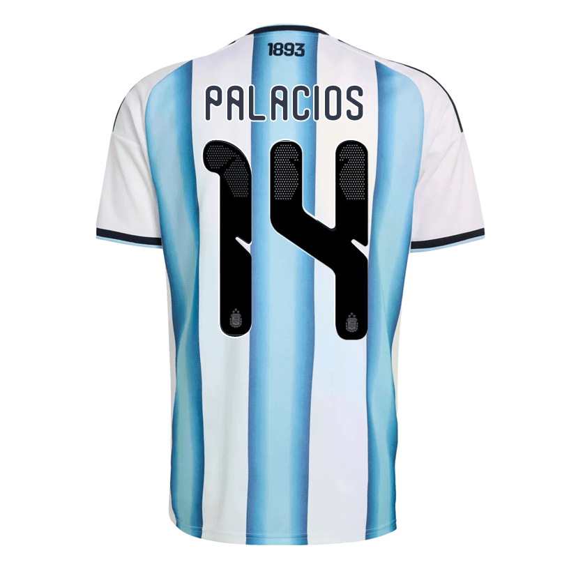 adidas Men's Palacios Argentina 2026 Home World Cup Jersey (White/Icey Light Blue) | SoccerWearhouse