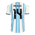 adidas Men's Palacios Argentina Match Authentic Player 2026 Home Jersey w/ FIFA World Cup 26™ Patch (White/Icy Blue)