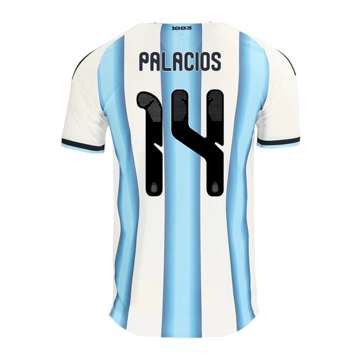 adidas Men's Palacios Argentina Match Authentic Player 2026 Home Jersey w/ FIFA World Cup 26™ Patch (White/Icy Blue) | SoccerWearhouse