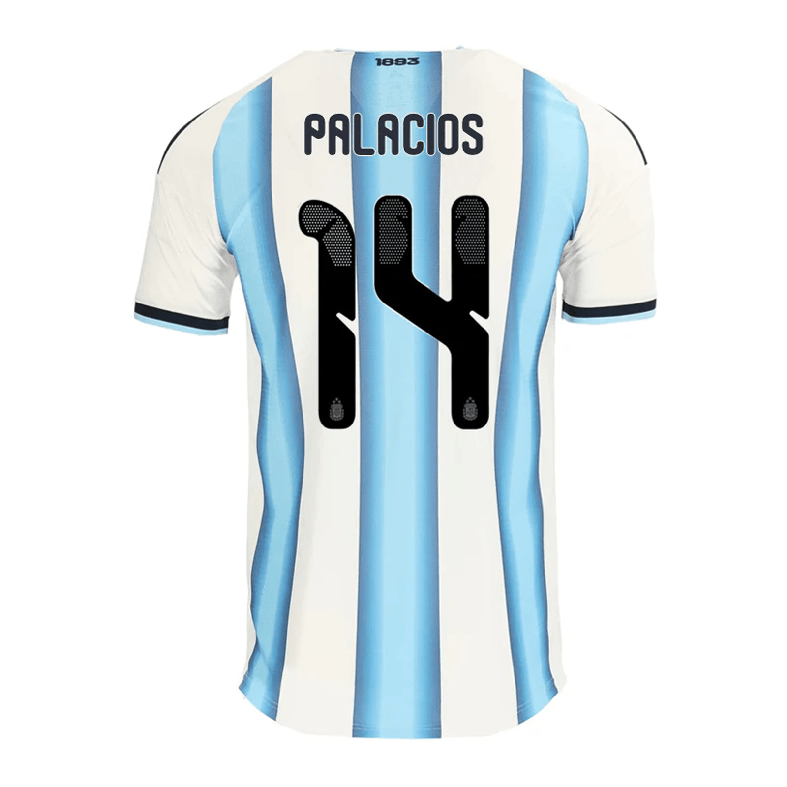 adidas Men's Palacios Argentina Match Authentic Player 2026 Home Jersey w/ FIFA World Cup 26™ Patch (White/Icy Blue) | SoccerWearhouse
