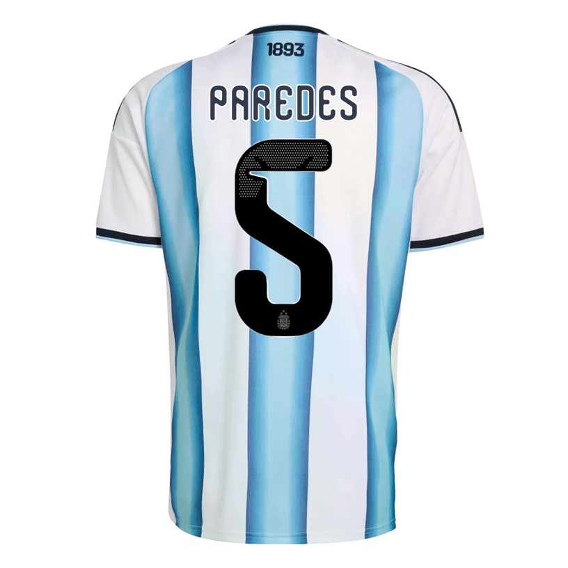 adidas Men's Paredes Argentina 2026 Home World Cup Jersey (White/Icey Light Blue) | SoccerWearhouse