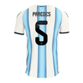 adidas Men's Paredes Argentina Match Authentic Player 2026 Home Jersey (White/Icy Blue)