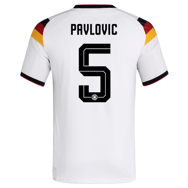 adidas Men's Pavlovic Germany Authentic Home World Cup Jersey 2026 (Wh