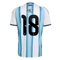 adidas Men's Paz Argentina 2026 Home World Cup Jersey (White/Icey Light Blue)