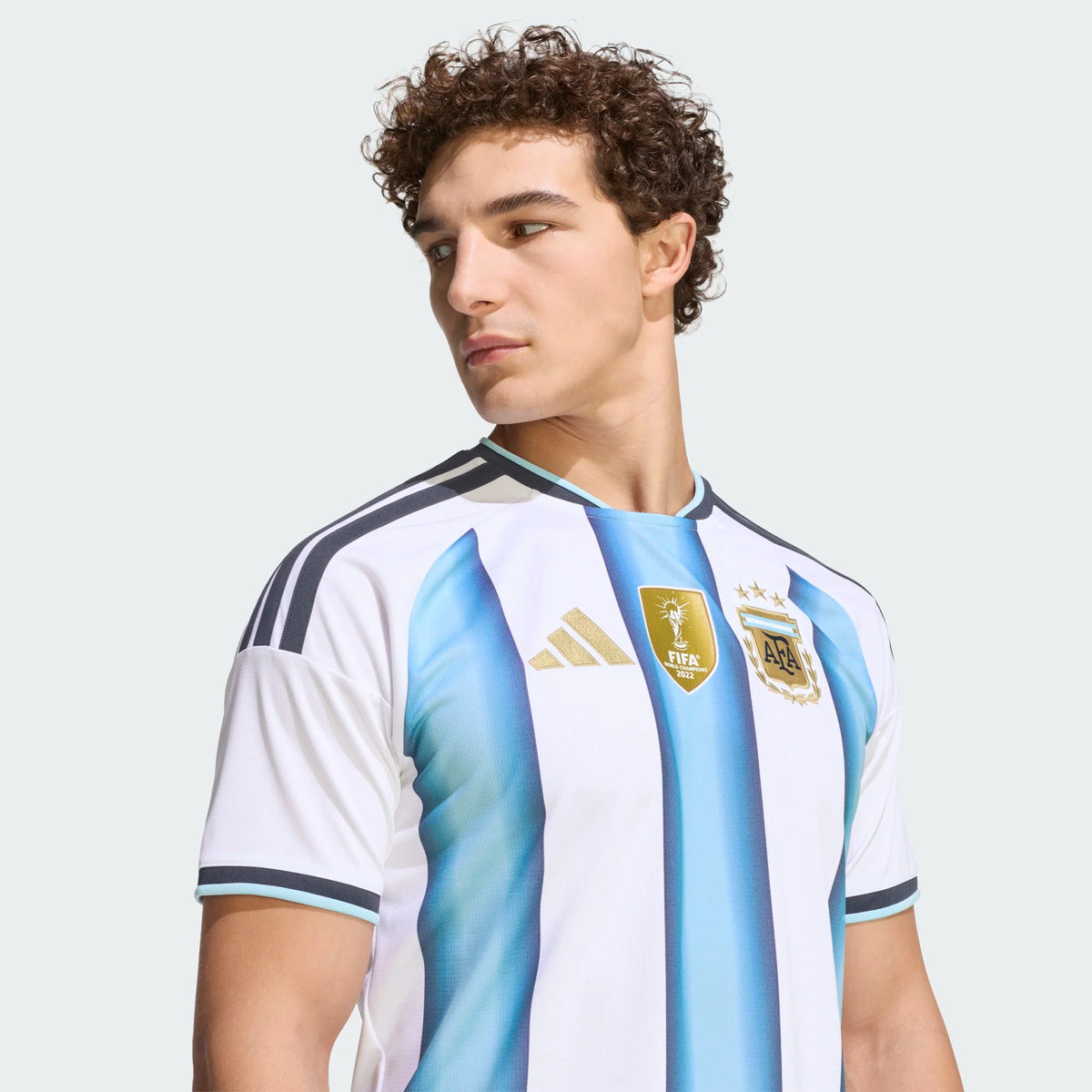 adidas Men's Paz Argentina 2026 Home World Cup Jersey (White/Icey Light Blue) | SoccerWearhouse