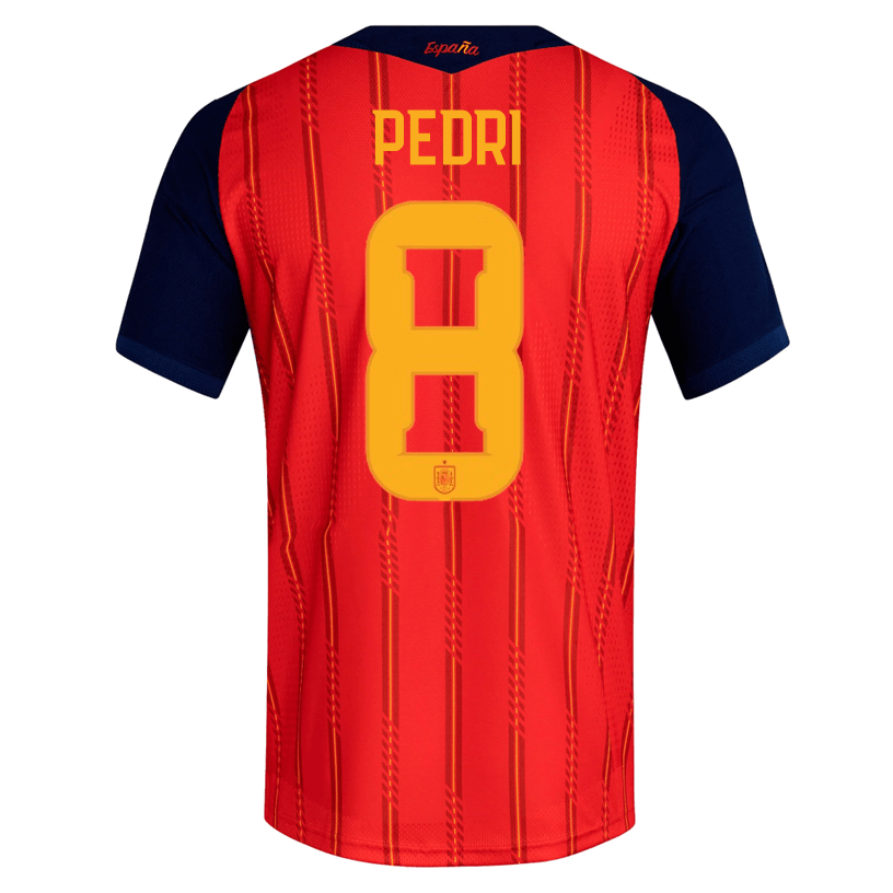 adidas Men's Pedri Spain Authentic World Cup Home Jersey 2026 (Vivid R