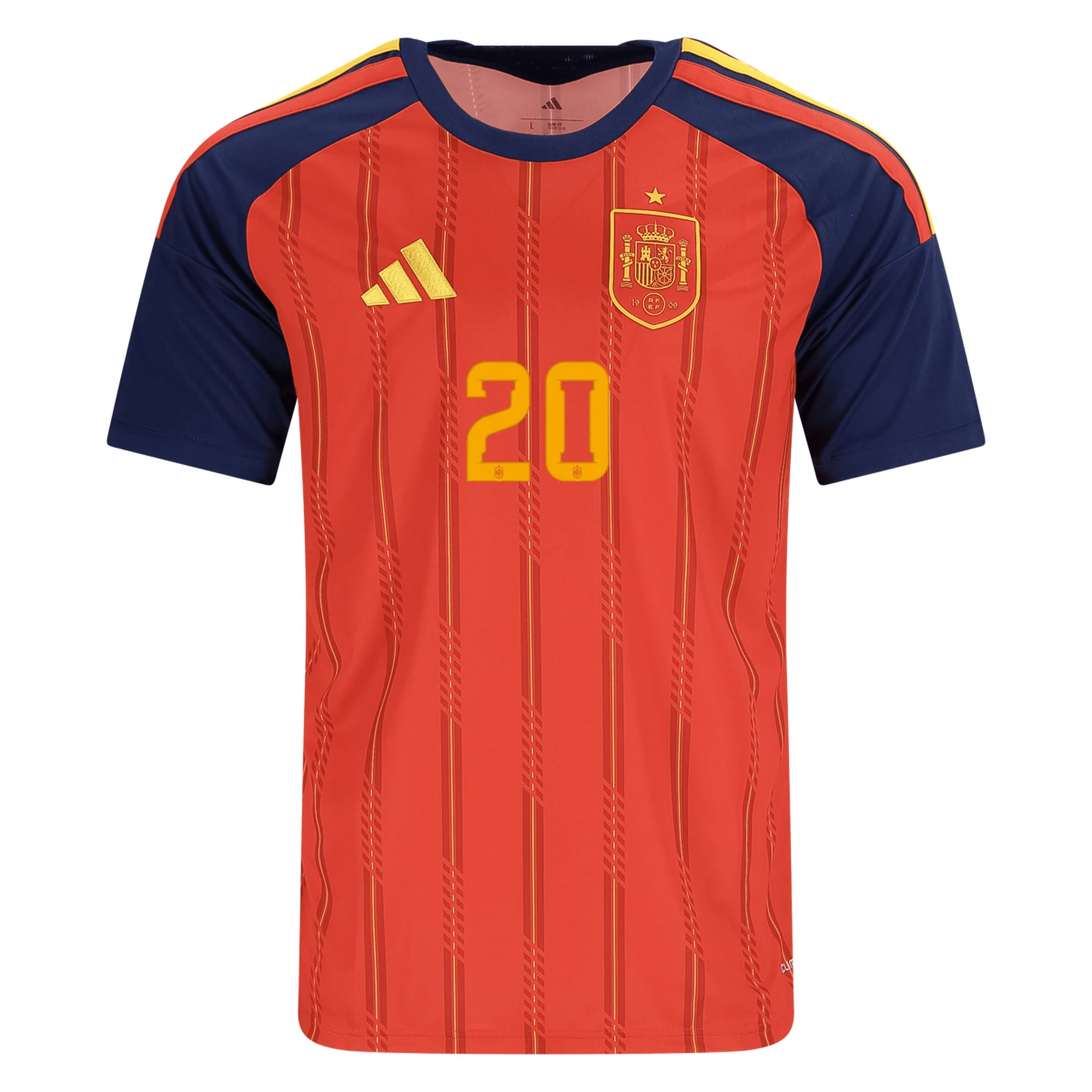 adidas Men's Pedri Spain World Cup Home Jersey 2026 (Vivid Red)