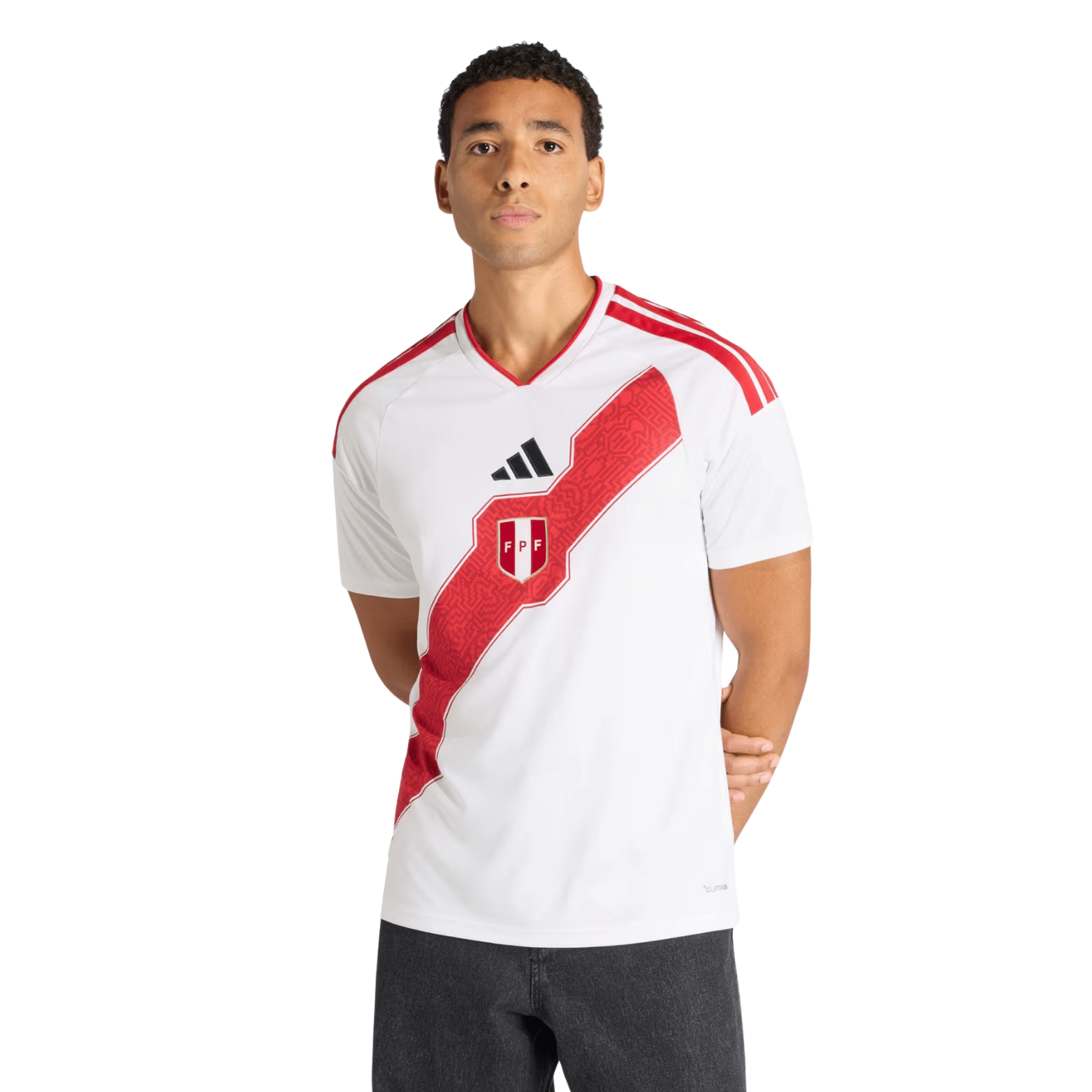 adidas Men's Peru Home Jersey 26/27 (White/Red) | SoccerWearhouse
