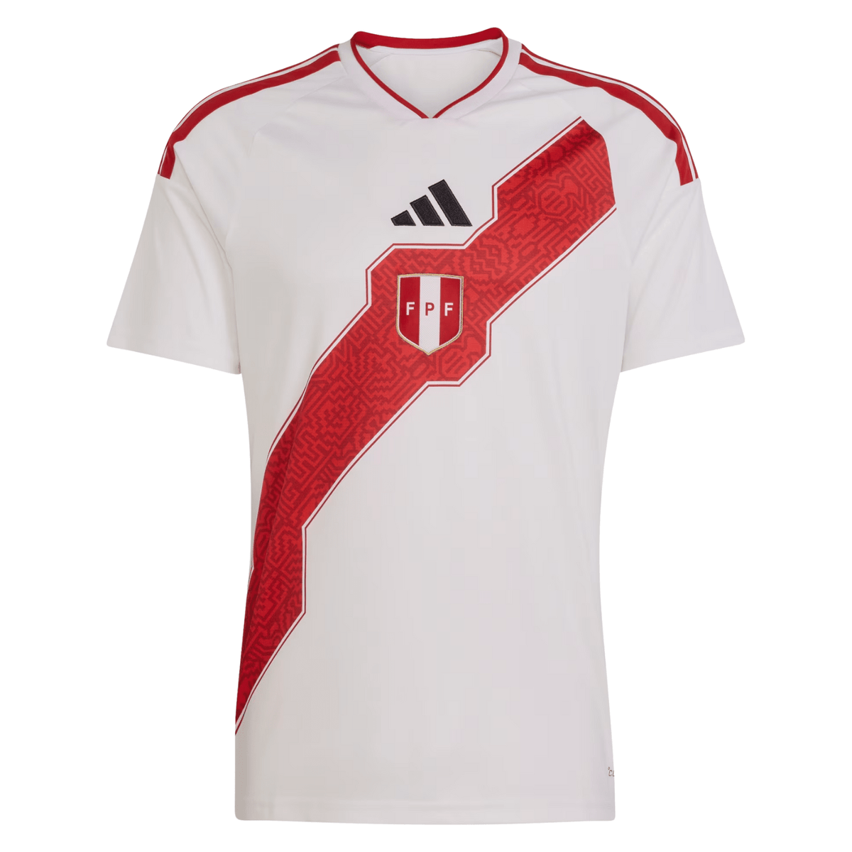 adidas Men's Peru Home Jersey 26/27 (White/Red) | SoccerWearhouse