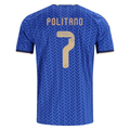 adidas Men's Politano Italy Home Stadium Jersey 2026 (Bold Blue)