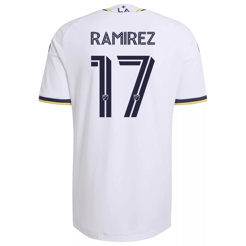 adidas Men's Ramirez LA Galaxy Authentic Match Home Jersey 26/27 (White) | SoccerWearhouse