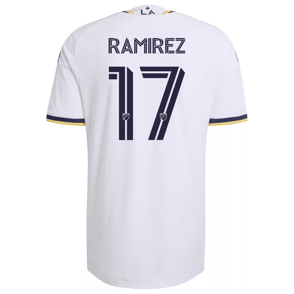 adidas Men's Ramirez LA Galaxy Authentic Match Home Jersey 26/27 (Whit