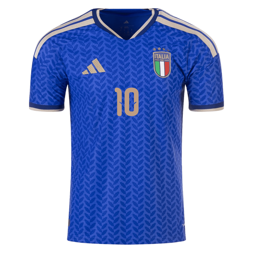 adidas Men's Raspadori Italy 2026 Authentic Home Jersey (Bold Blue) | SoccerWearhouse