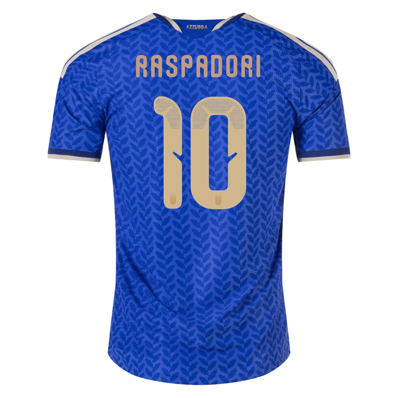 adidas Men's Raspadori Italy 2026 Authentic Home Jersey (Bold Blue) | SoccerWearhouse