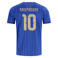adidas Men's Raspadori Italy Home Stadium Jersey 2026 (Bold Blue)