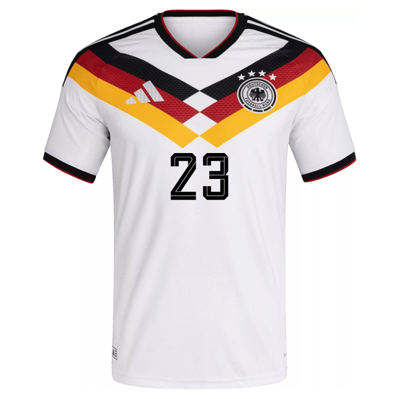 adidas Men's Raum Germany Authentic Home World Cup Jersey 2026 (White/Black) | SoccerWearhouse