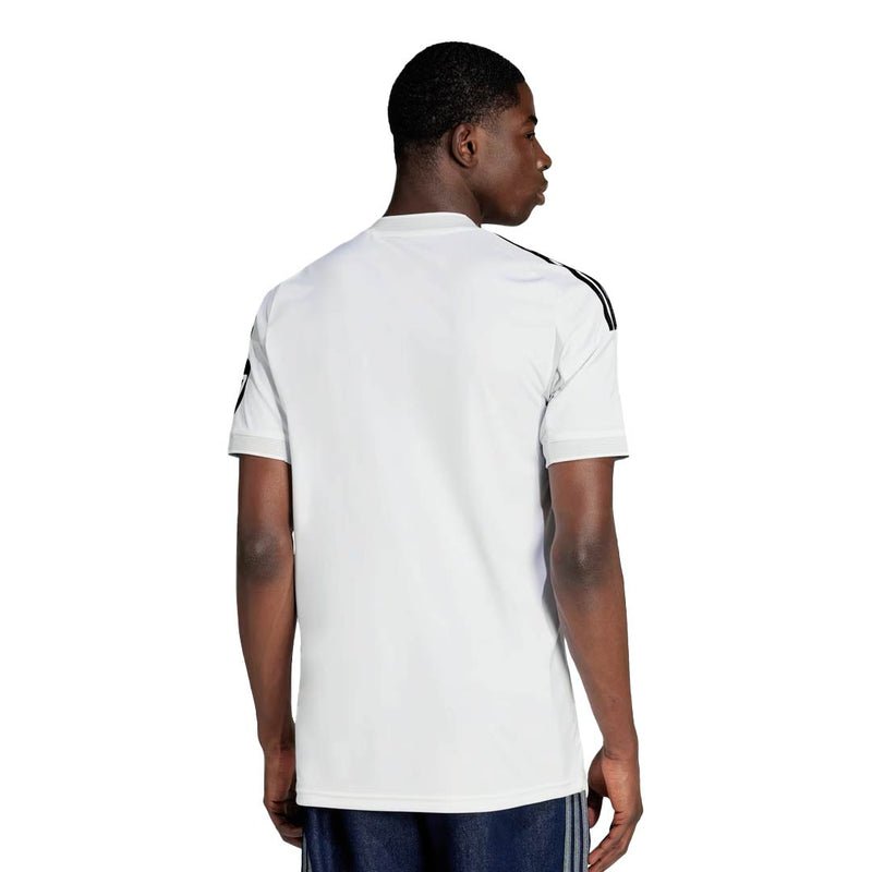 adidas Men's Real Madrid 25/26 Home Jersey w/ La Liga + Intercontinental Champion Patch (White) | SoccerWearhouse