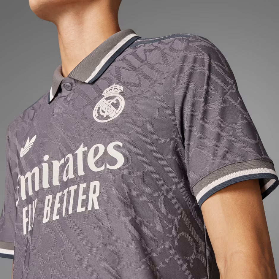 adidas Men's Real Madrid Authentic Third Jersey w/ Champions League Pa