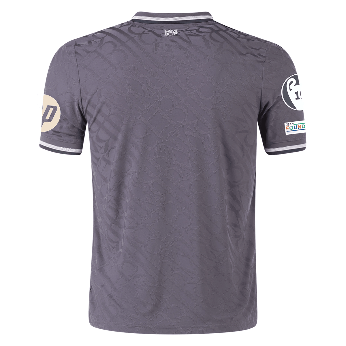 adidas Men's Real Madrid Authentic Third Jersey w/ Champions League Patches 24/25 (Charcoal) | SoccerWearhouse